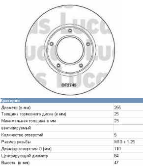 4351226090 Toyota Disco do freio dianteiro