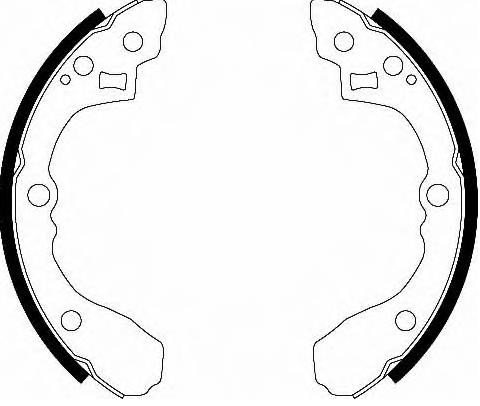 Compre GF398AF Japan Parts Sapatas do freio traseiras de tambor