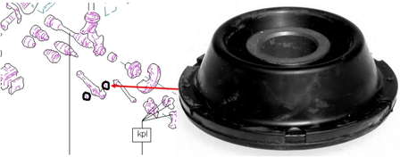 Bloco silencioso dianteiro do braço oscilante inferior VAG 4A0407181A preço, a partir de 8,48 USD
