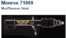 71669 Monroe Amortecedor traseiro