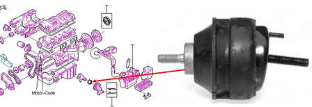 Coxim (suporte) direito de motor Cautex 080934 preço, a partir de 42,95 USD
