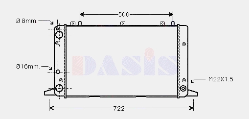 893121253A VAG Radiador de esfriamento de motor