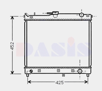 1770080A00 Suzuki Radiador de esfriamento de motor