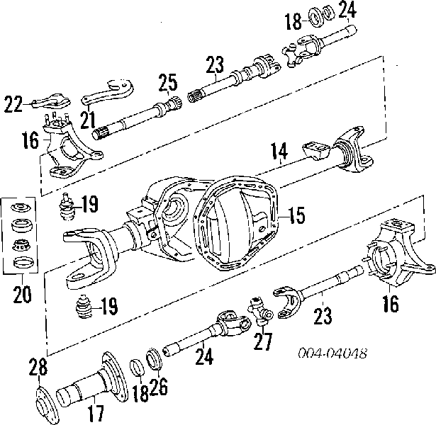 4137757 Chrysler Cruzeta do semieixo dianteiro