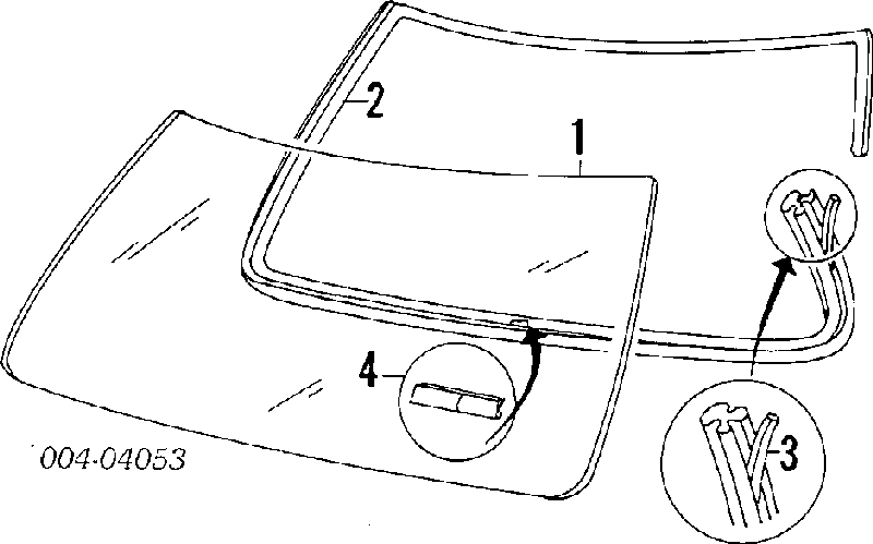 4520336AB Chrysler Espelho de salão interno