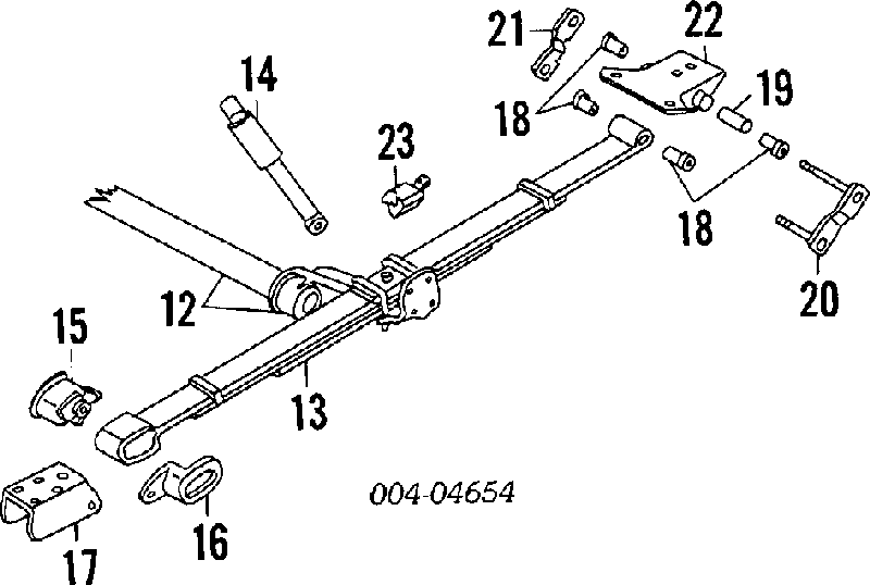 4766124 Chrysler Amortecedor traseiro