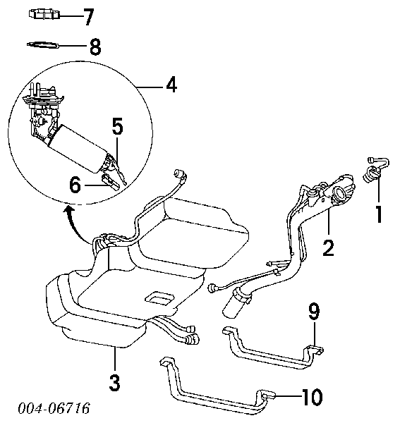 Módulo de bomba de combustível com sensor do nível de combustível Chrysler 04897424AA preço, a partir de 113,47 USD