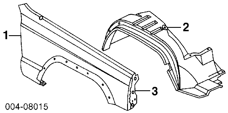 Pára-lama dianteiro esquerdo para Jeep Cherokee II XJ