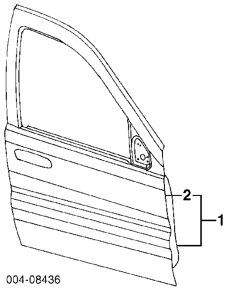 55135921AG Chrysler Porta dianteira esquerda