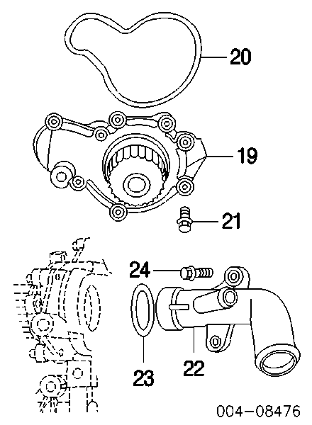 6503255 Chrysler Reforçador dos freios a vácuo