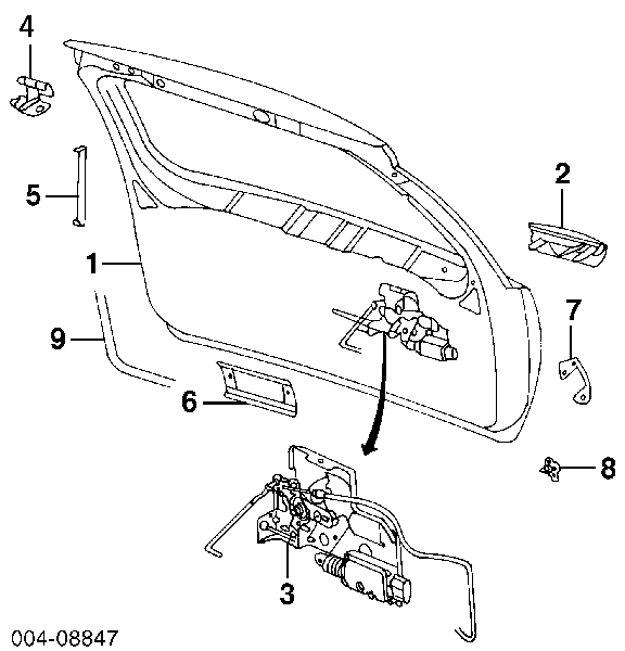 55137023AB Chrysler Amortecedor de tampa de porta-malas (de 3ª/5ª porta traseira)