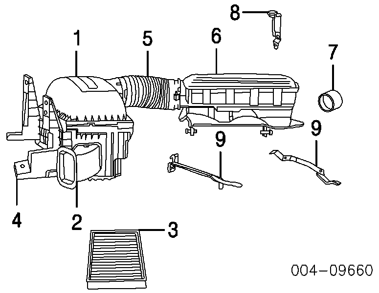 53032404AB Chrysler Filtro de ar