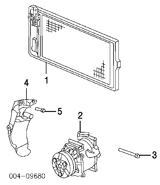 05017621AA Chrysler Radiador de aparelho de ar condicionado
