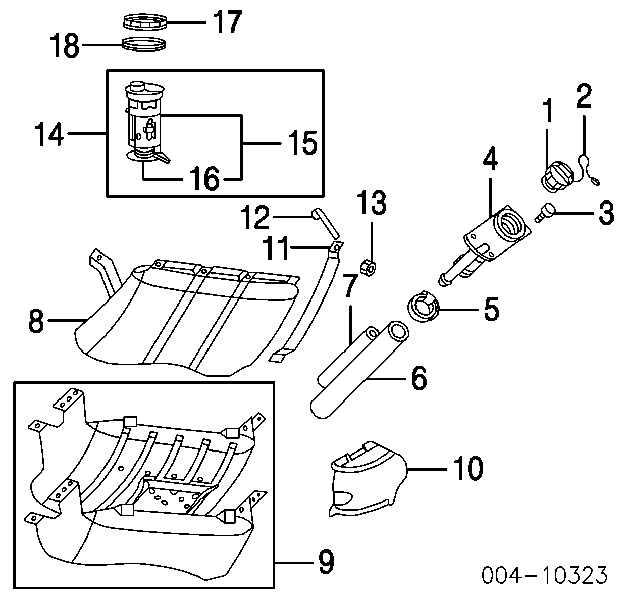5018056AB Chrysler Módulo de bomba de combustível com sensor do nível de combustível