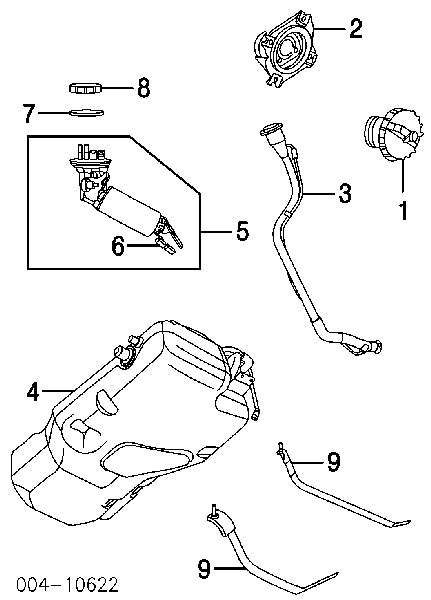 52113610AB Chrysler Vedante de sensor do nível de combustível/da bomba de combustível (tanque de combustível)