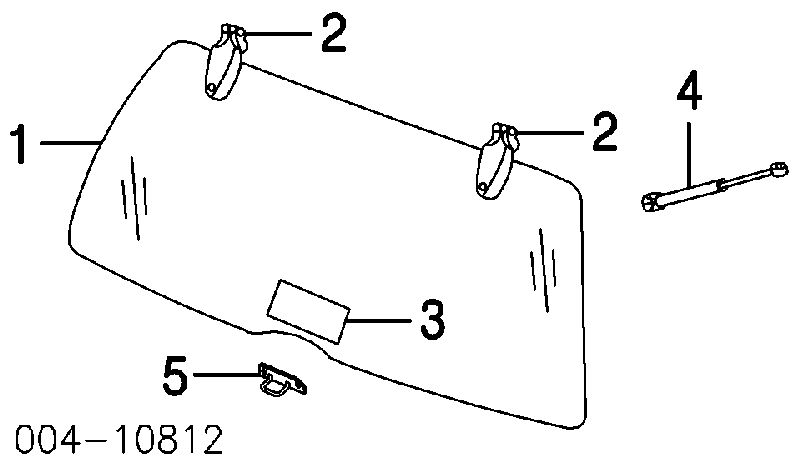 55360171AC Chrysler Amortecedor de tampa de porta-malas (de 3ª/5ª porta traseira)