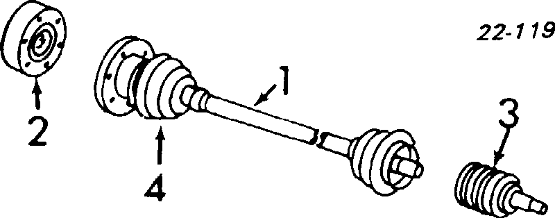 443498099 VAG Junta homocinética externa dianteira