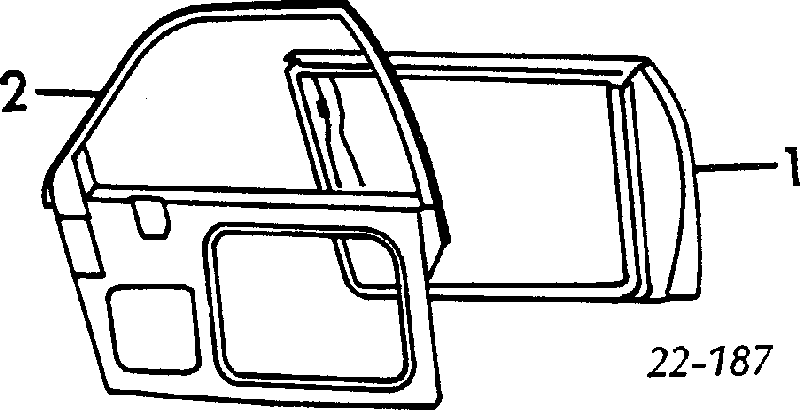 Porta dianteira esquerda para Audi 100 C3 44, 44Q