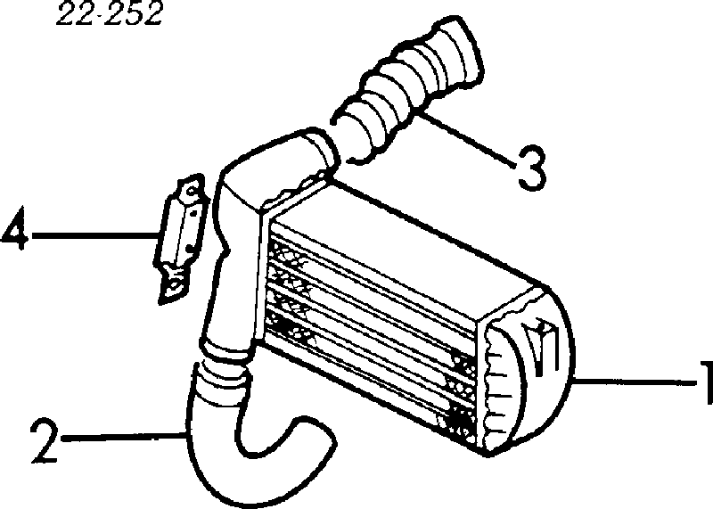 Radiador de intercooler para Audi 100 C3 44, 44Q
