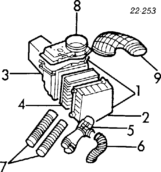Cano derivado de ar do medidor de consumo do ar para Audi 100 C3 44, 44Q
