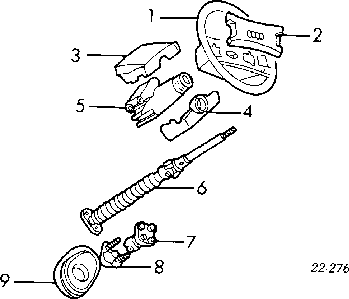 Fecho de ignição para Audi 80 B3 89, 89Q, 8A