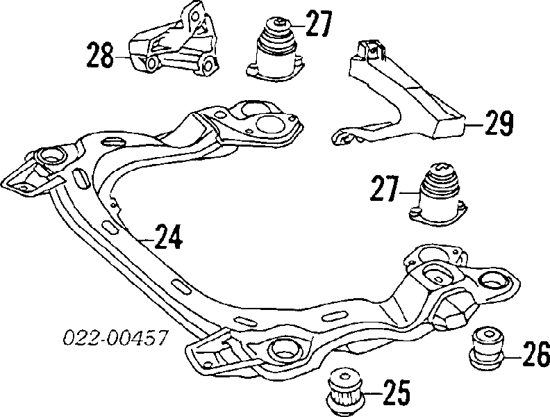 441399153C VAG Coxim de transmissão (suporte da caixa de mudança)