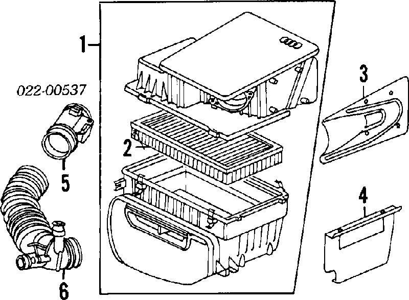 034133471K VAG Sensor de fluxo (consumo) de ar, medidor de consumo M.A.F. - (Mass Airflow)