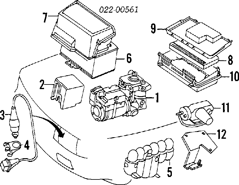 Unidade de dispositivos de segurança para Audi 100 C3 44, 44Q