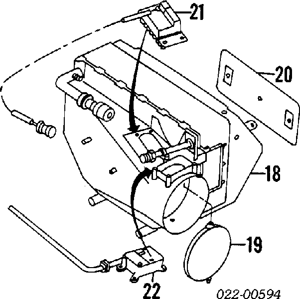 4A0820521A VAG Resistor (resistência) de ventilador de forno (de aquecedor de salão)