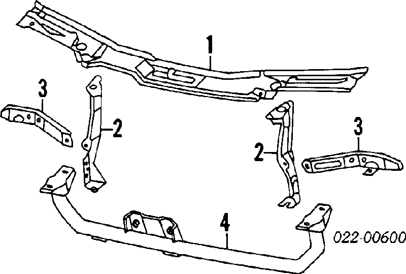 4A0199519F VAG Viga de fixação de motor