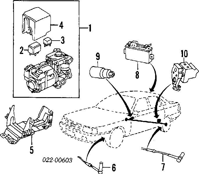 4A0927803 VAG Sensor dianteiro de ABS