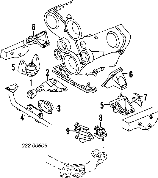 Compre 48899 Metalcaucho Coxim (suporte) dianteiro de motor