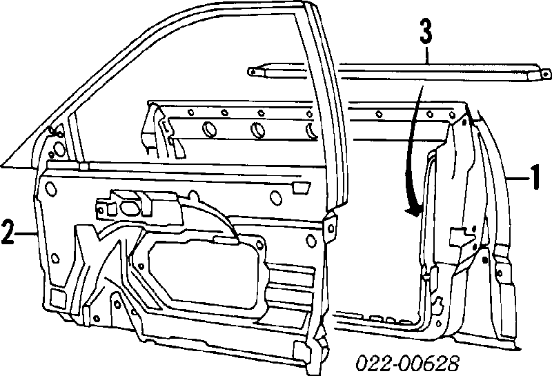 4A0831051A VAG Porta dianteira esquerda