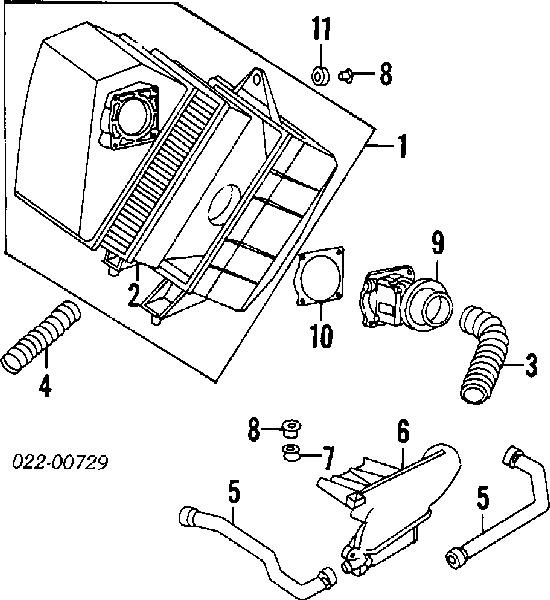 078133471 VAG Sensor de fluxo (consumo) de ar, medidor de consumo M.A.F. - (Mass Airflow)