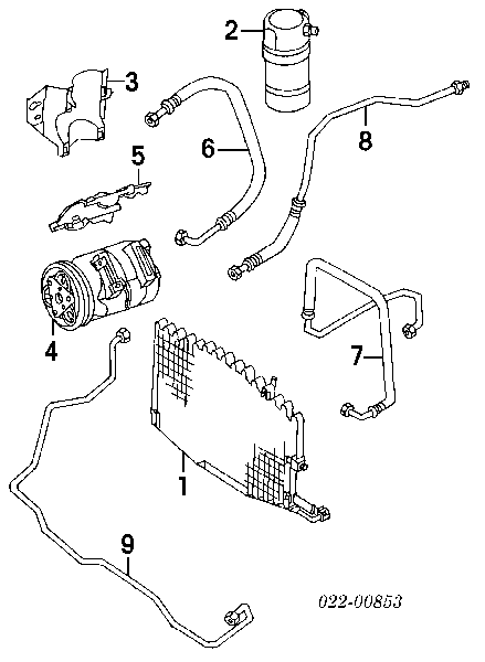4A0260403A VAG Radiador de aparelho de ar condicionado