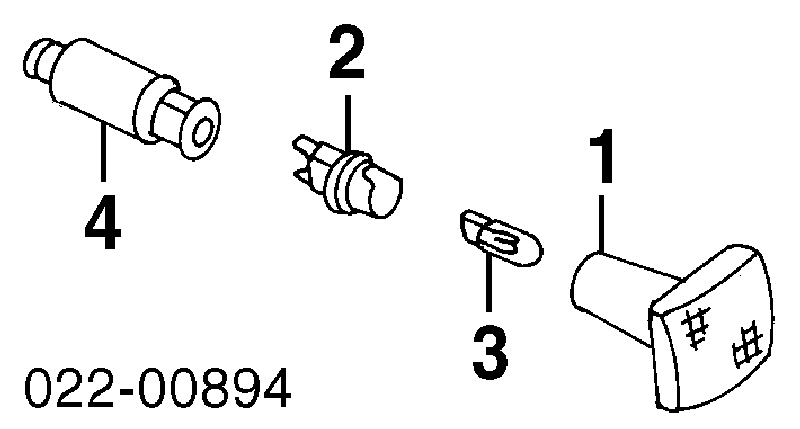 4D0949127 VAG Luz intermitente no pára-lama
