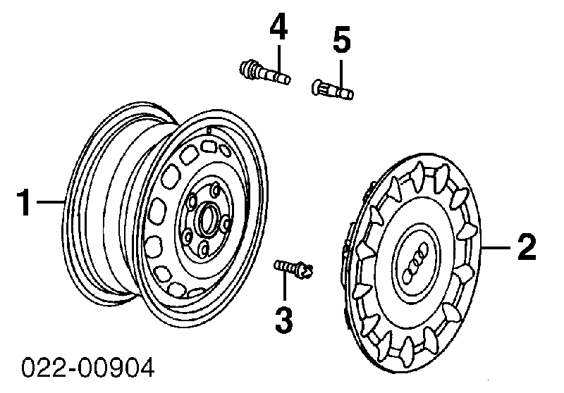 8Z0601147AZ17 VAG Coberta de disco de roda