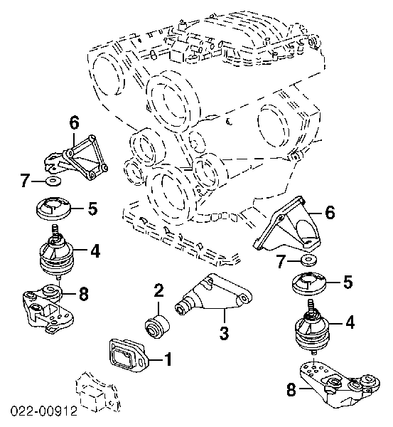 Coxim (suporte) dianteiro de motor VAG 4B0199335L preço, a partir de 49,63 USD