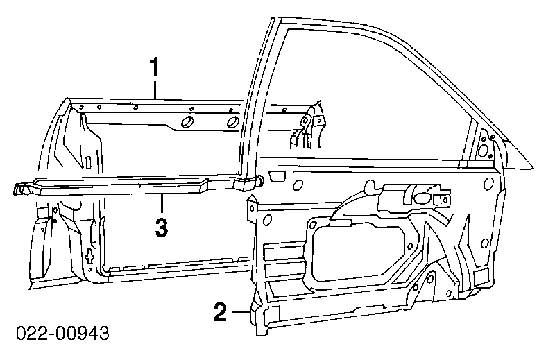 Porta dianteira esquerda para Audi A4 Avant B5 8D5