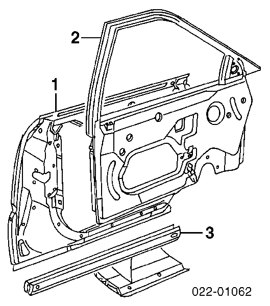 Porta dianteira esquerda para Audi A8 D2 4D2, 4D8