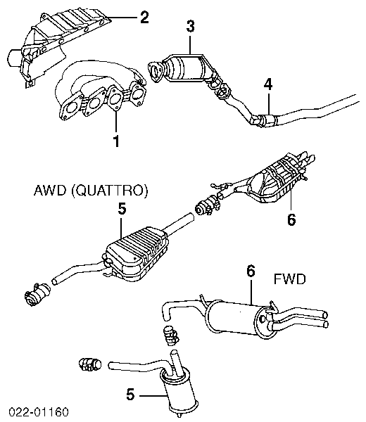 4B0254200X VAG Convertidor - catalisador