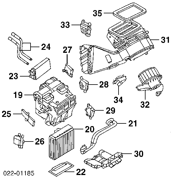 4B1820021 VAG Motor de ventilador de forno (de aquecedor de salão)