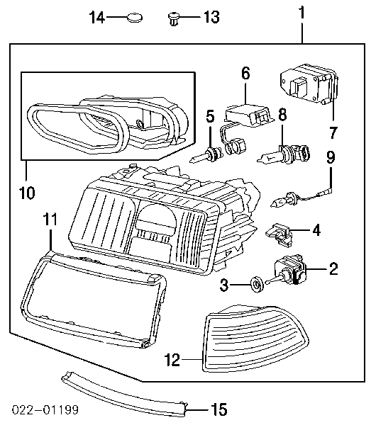 4D0941295 VAG Corretor da luz