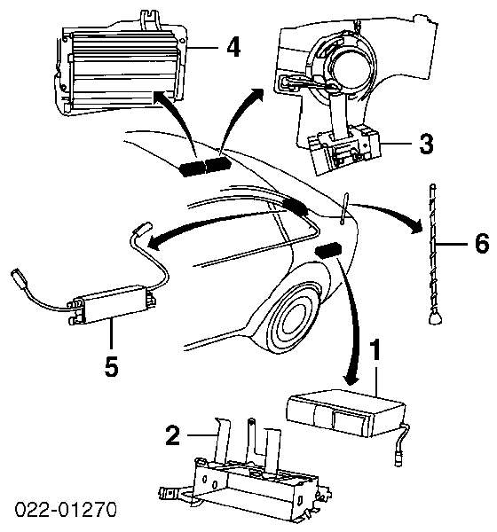 Aparelhagem de som (rádio AM/FM) Audi A6 C5 4B2, 4B4