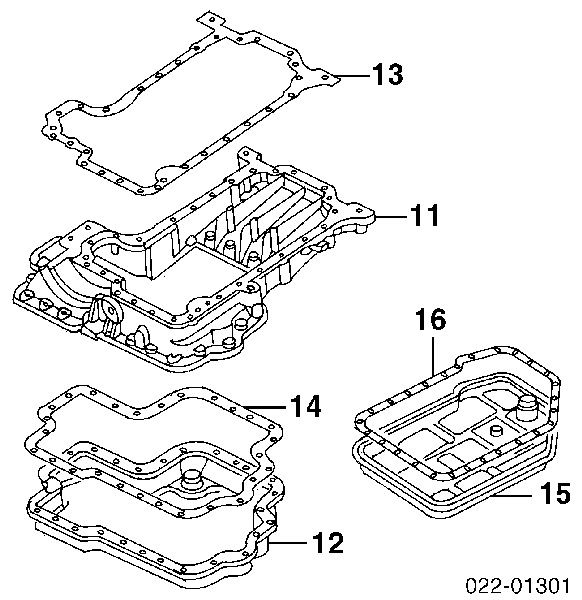 077103602 VAG Panela de óleo de cárter do motor
