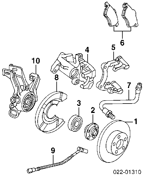 Compre 521362 ABS Suporte do freio traseiro direito