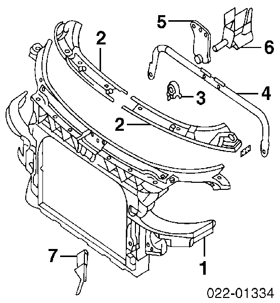 Compre Suporte do radiador montado (painel de montagem de fixação das luzes) Audi TT 