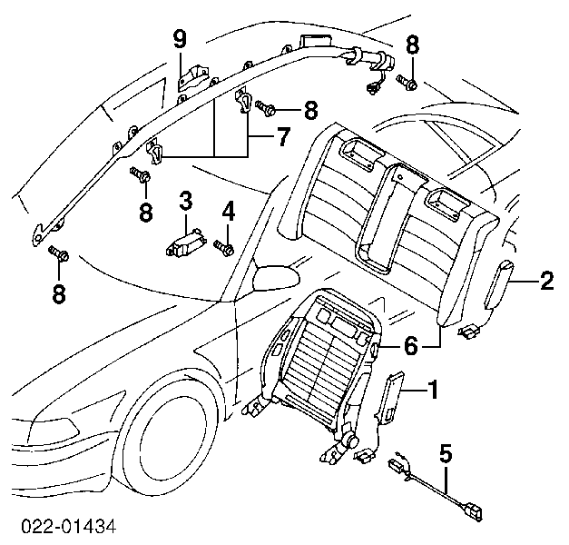 4B0959643B VAG Sensor de aceleração transversal (ESP)