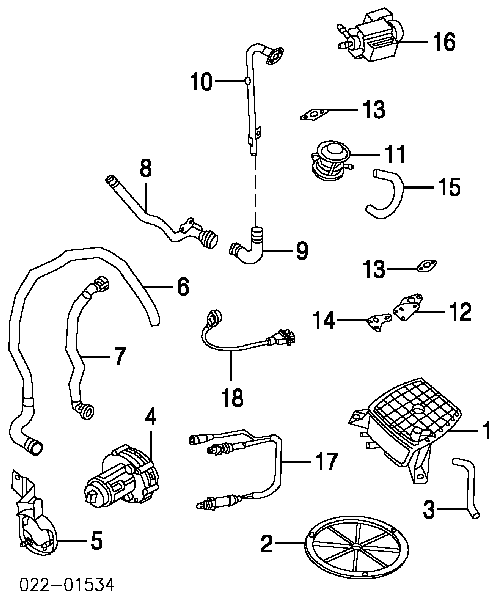 Cano derivado de ventilação de cárter (de separador de óleo) VAG 058133785B preço, a partir de 6,07 USD