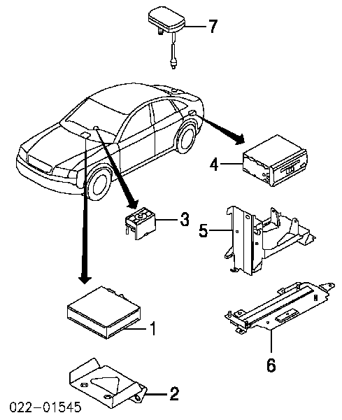Mostrador multifuncional para Audi A6 Allroad C5 4BH
